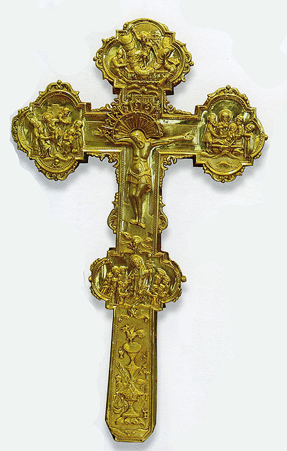 Крест богослужебный. Начало XVIII в. 
