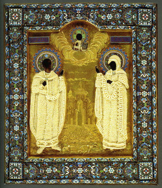 Святые мученики Адриан и Наталия. 1880-е гг.