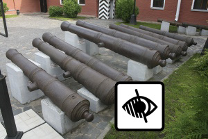 Пушки. Конец XVII века. Швеция. Чугун, литье